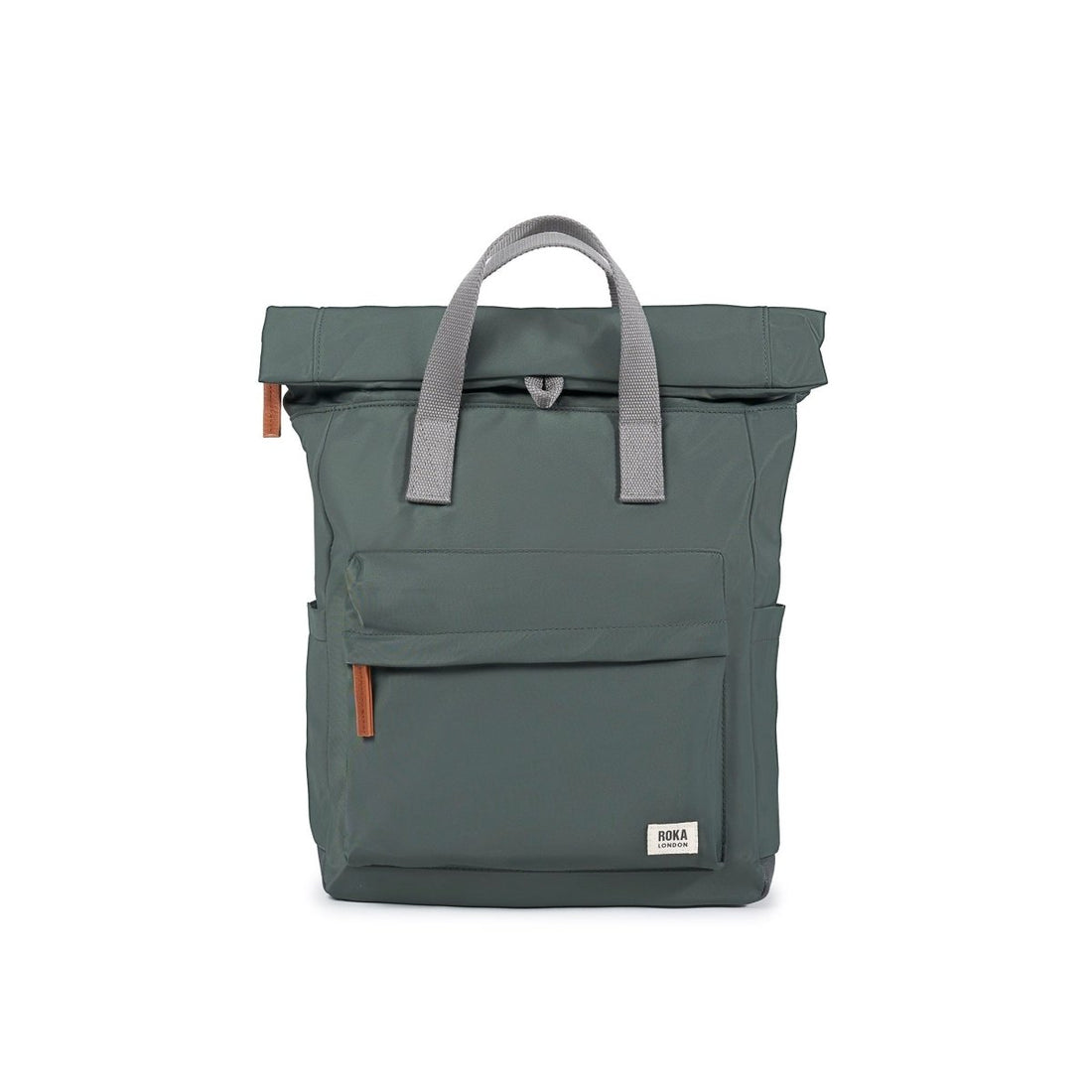 Canfield Roll Top Backpack Small Recycled Nylon - Thyme - RUTHERFORD & Co