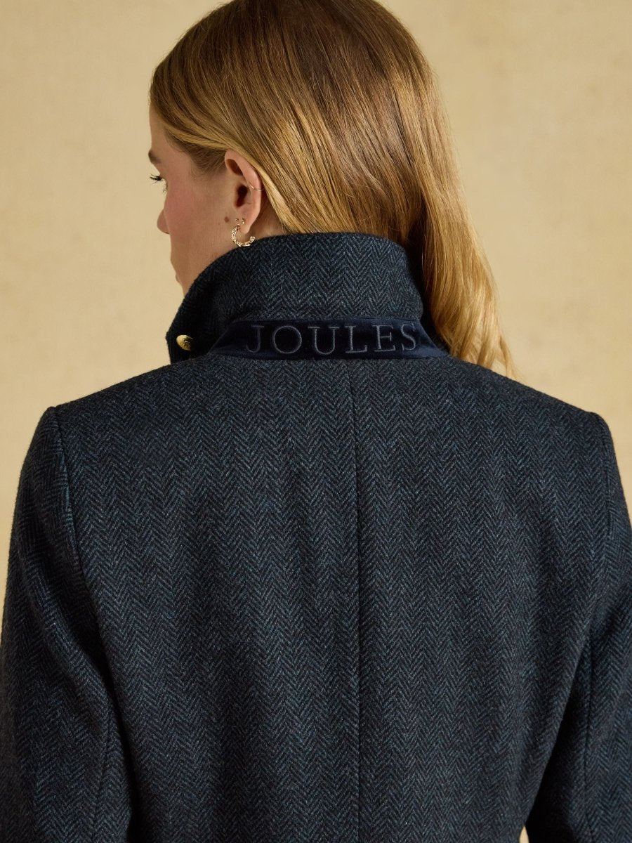 Canterley Tweed Blazer - Navy Herringbone - RUTHERFORD & Co