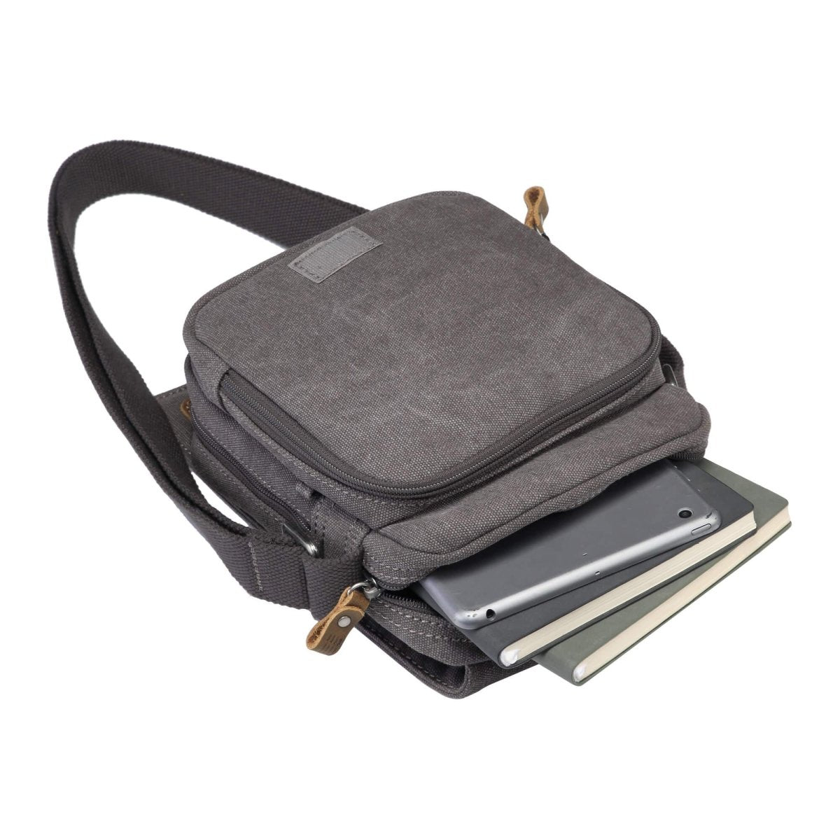 Canvas Crossbody Bag with Organiser | TRP0220 - RUTHERFORD & Co