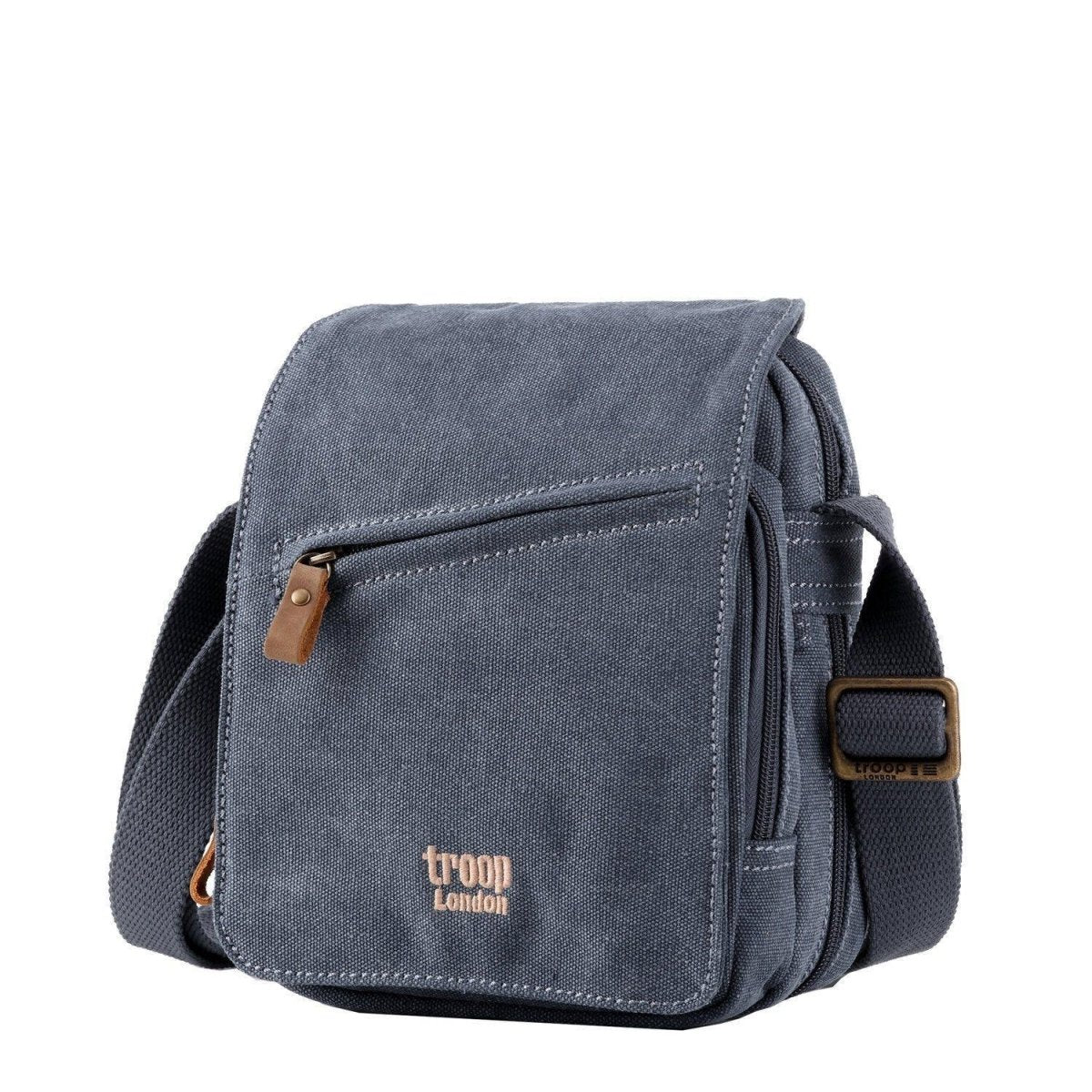 Canvas Flap Crossbody Bag | TRP0239 Blue - RUTHERFORD & Co