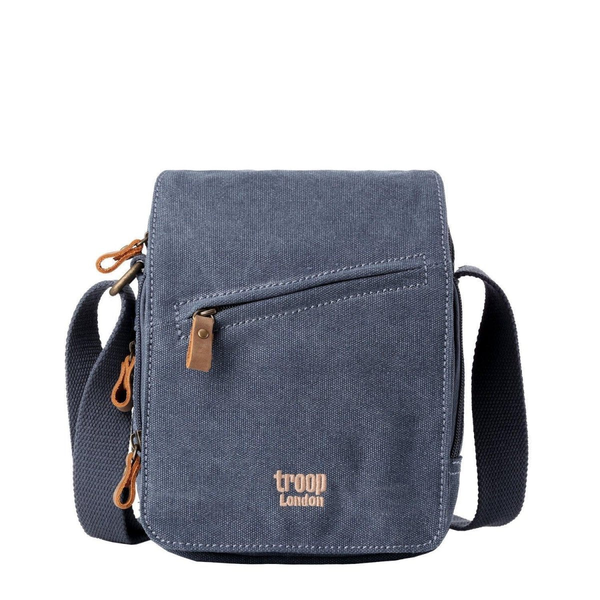 Canvas Flap Crossbody Bag | TRP0239 Blue - RUTHERFORD & Co