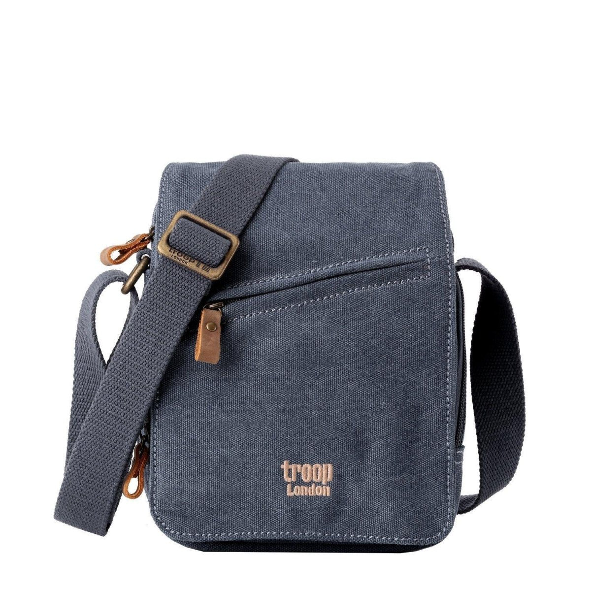 Canvas Flap Crossbody Bag | TRP0239 Blue - RUTHERFORD & Co