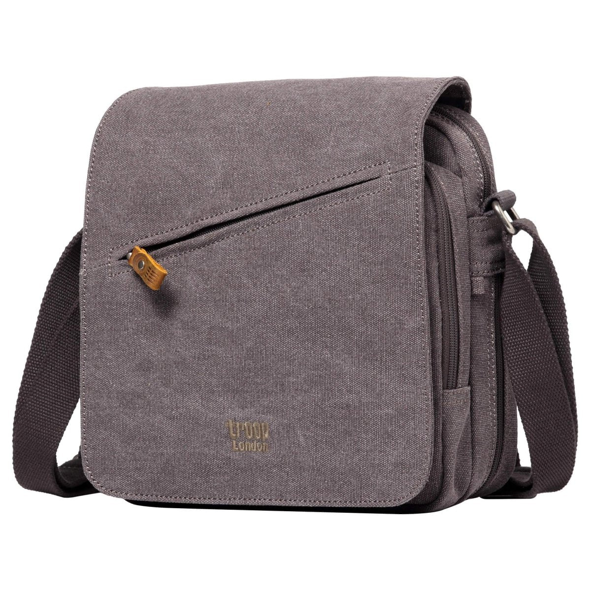 Canvas Flap Crossbody Bag with Shoulder Pad | TRP0238 - RUTHERFORD & Co