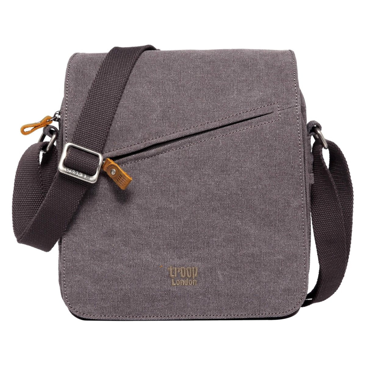 Canvas Flap Crossbody Bag with Shoulder Pad | TRP0238 - RUTHERFORD & Co