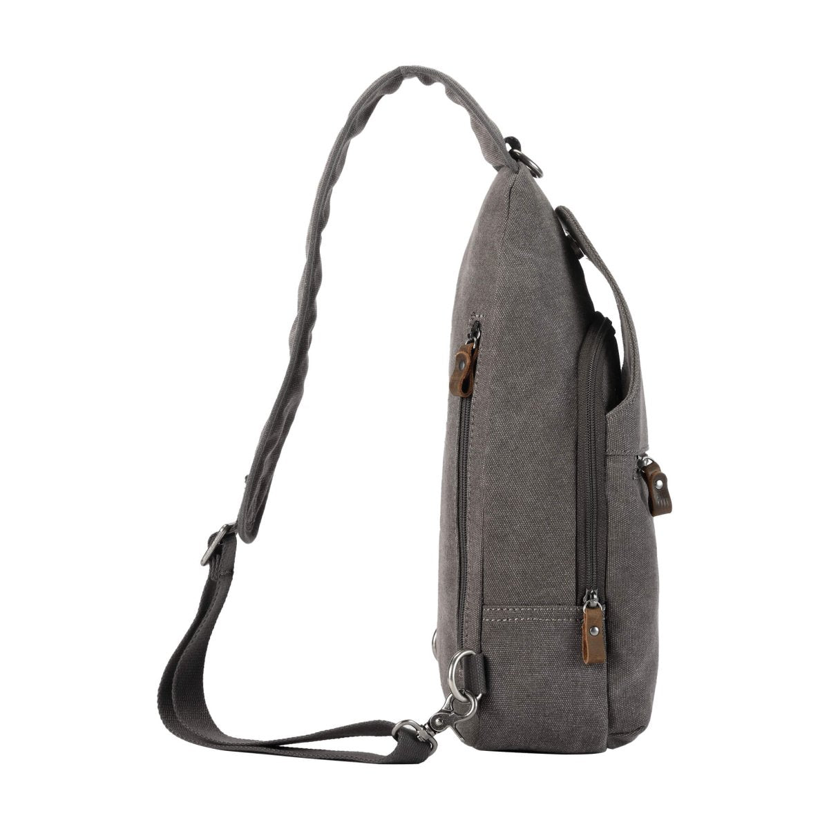 Canvas Sling Bag One Strap Backpack | TRP0551 Charcoal - RUTHERFORD & Co