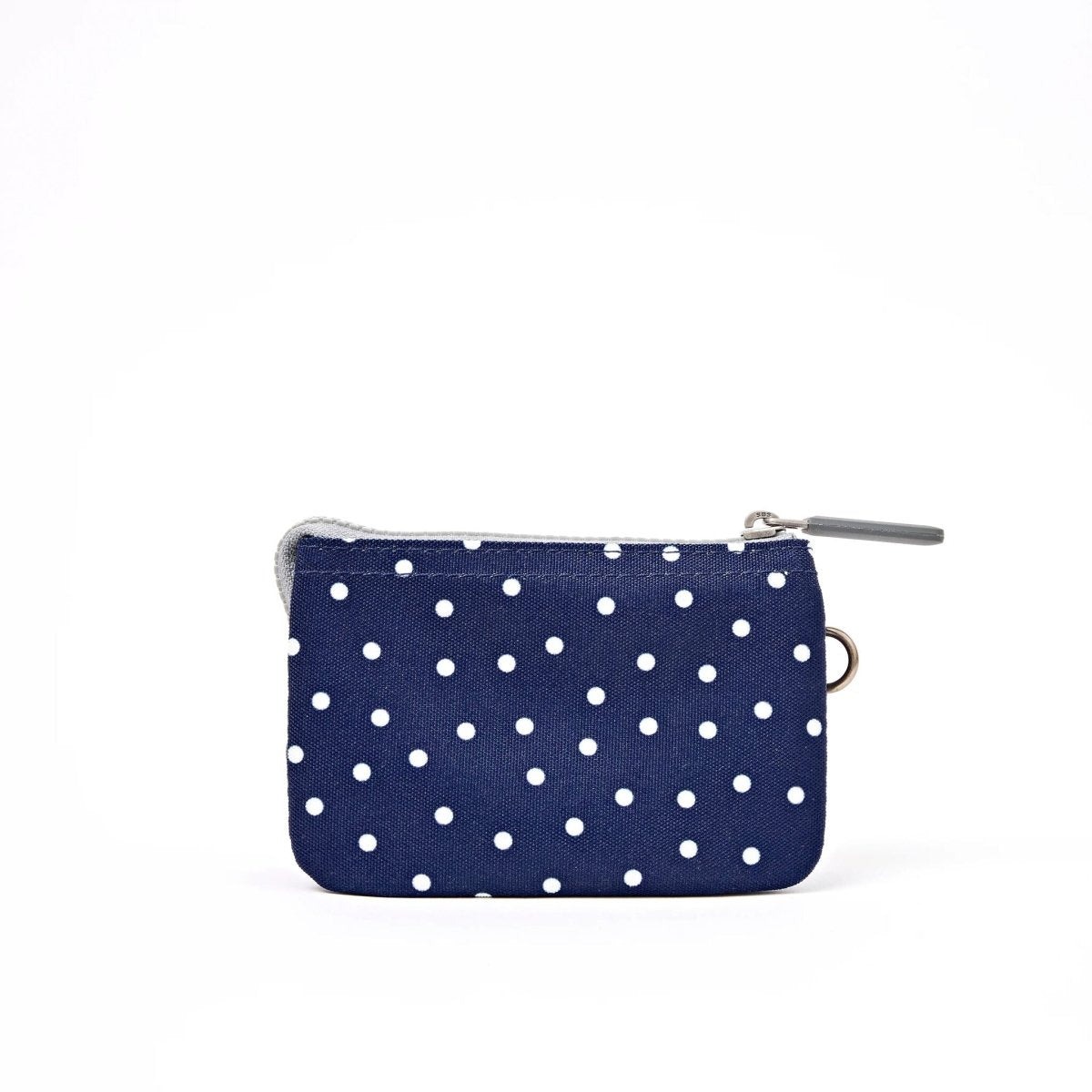 Carnaby Wallet in Navy Polka Dot - RUTHERFORD & Co