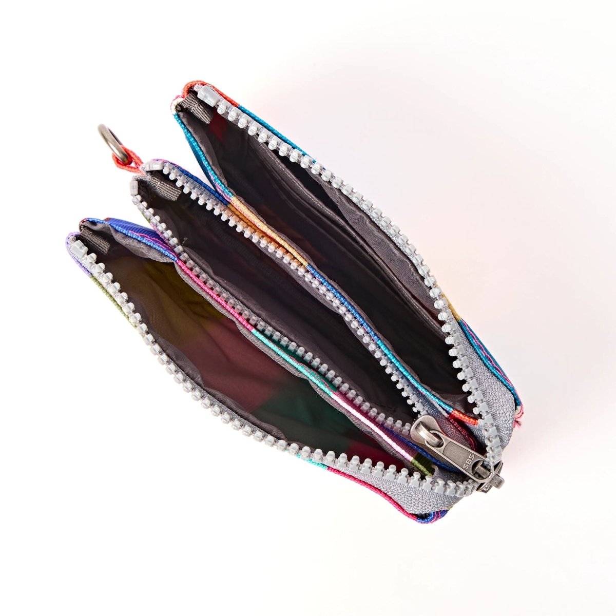 Carnaby Wallet in Wide Multi Stripe - RUTHERFORD & Co
