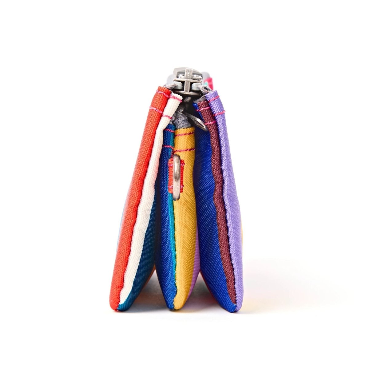Carnaby Wallet in Wide Multi Stripe - RUTHERFORD & Co