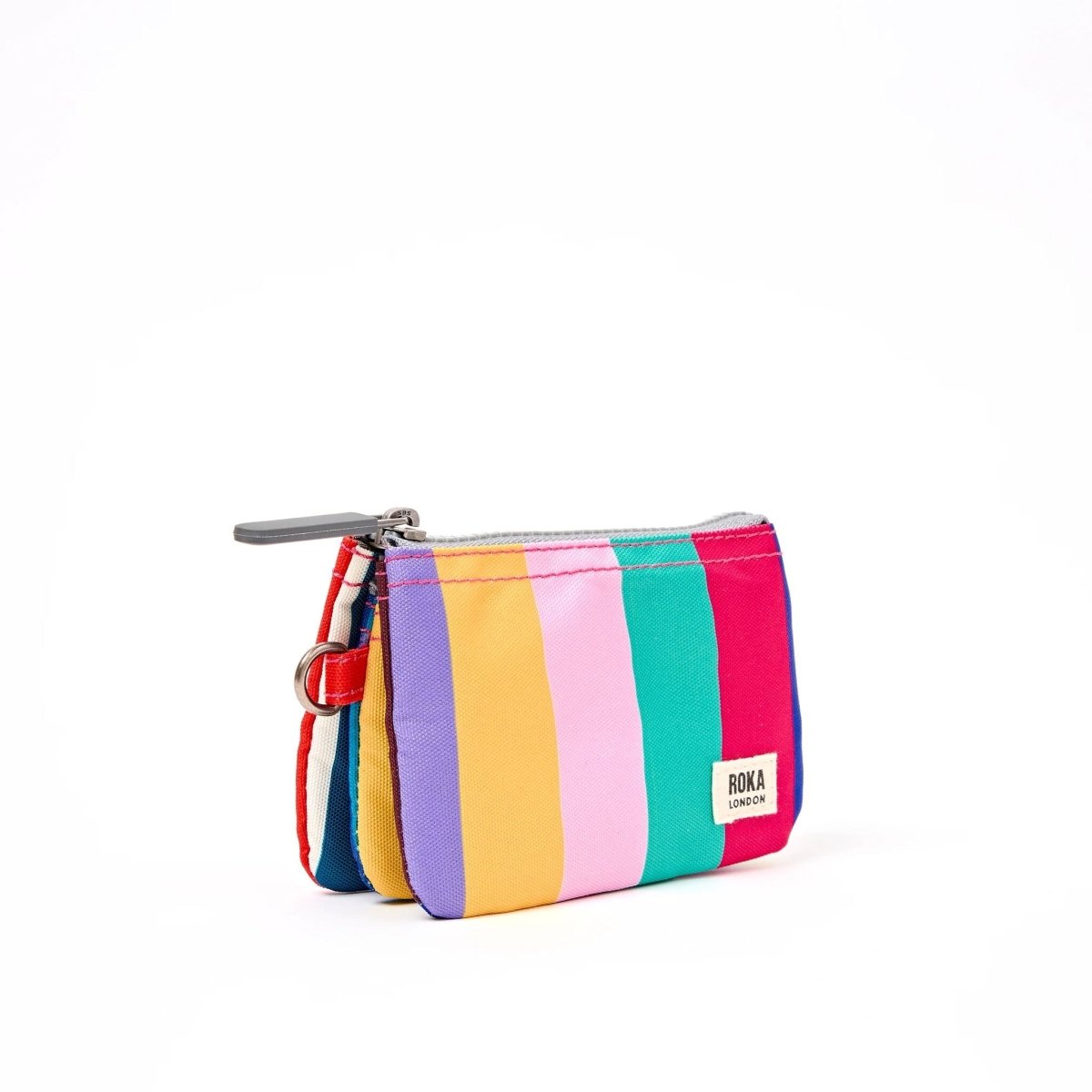 Carnaby Wallet in Wide Multi Stripe - RUTHERFORD & Co