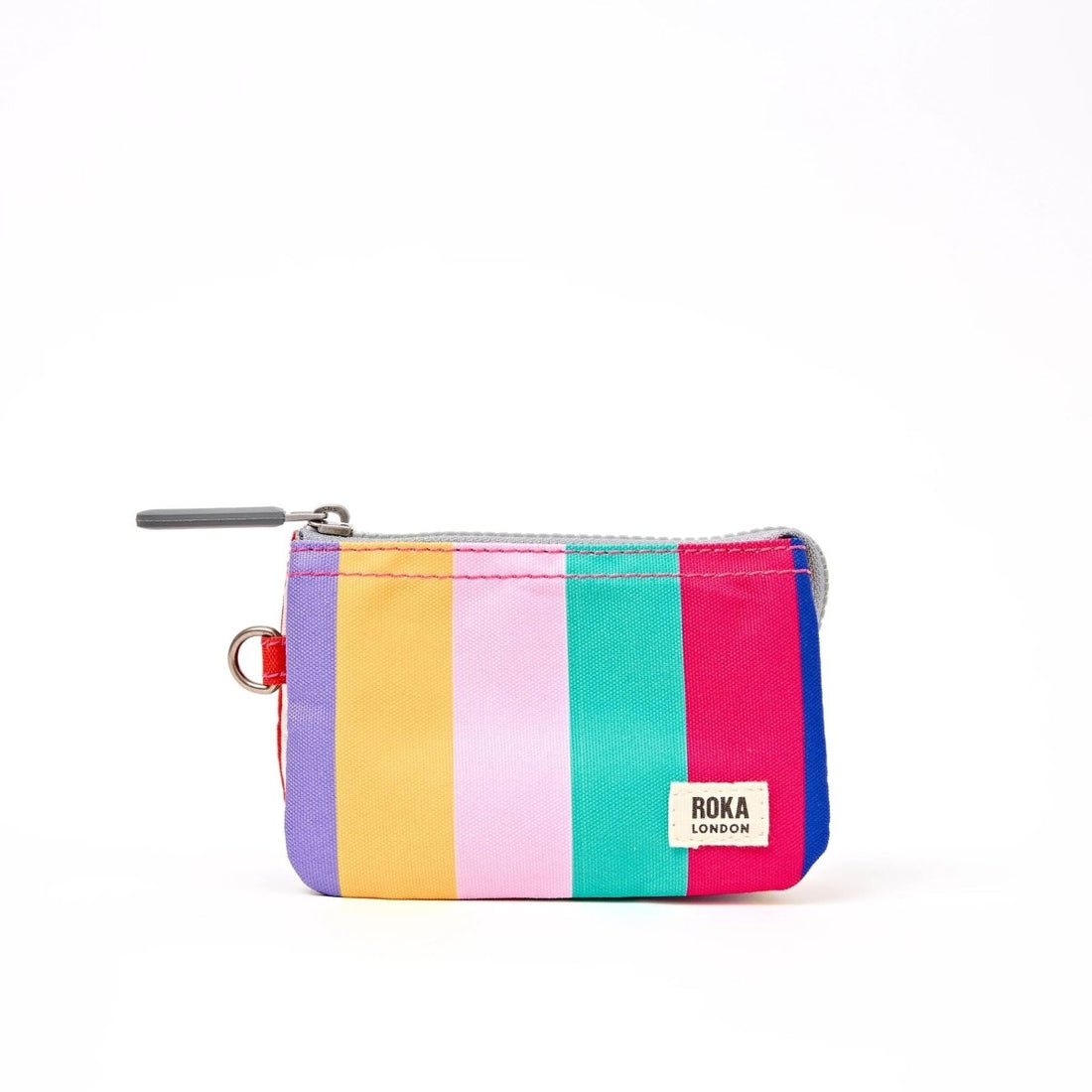 Carnaby Wallet in Wide Multi Stripe - RUTHERFORD & Co