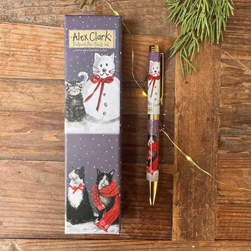 Cats and Snowman Ballpoint Pen - RUTHERFORD & Co