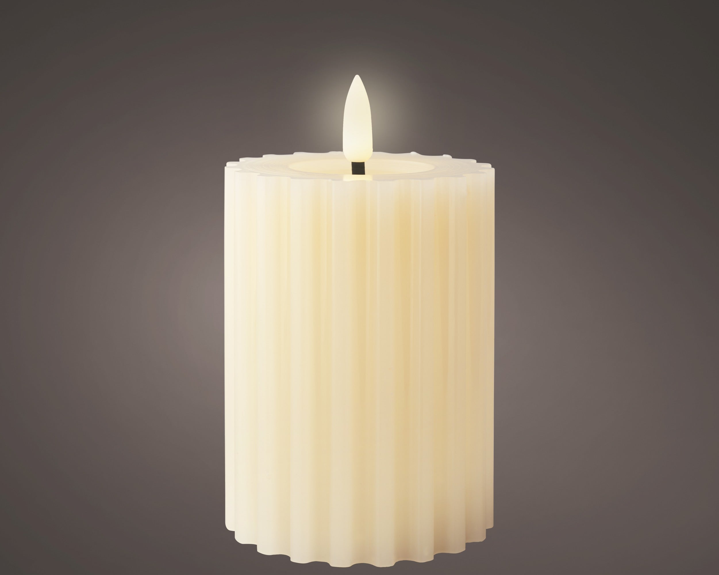 Lumineo LED Wick Candle - Beige (12.5 cm)