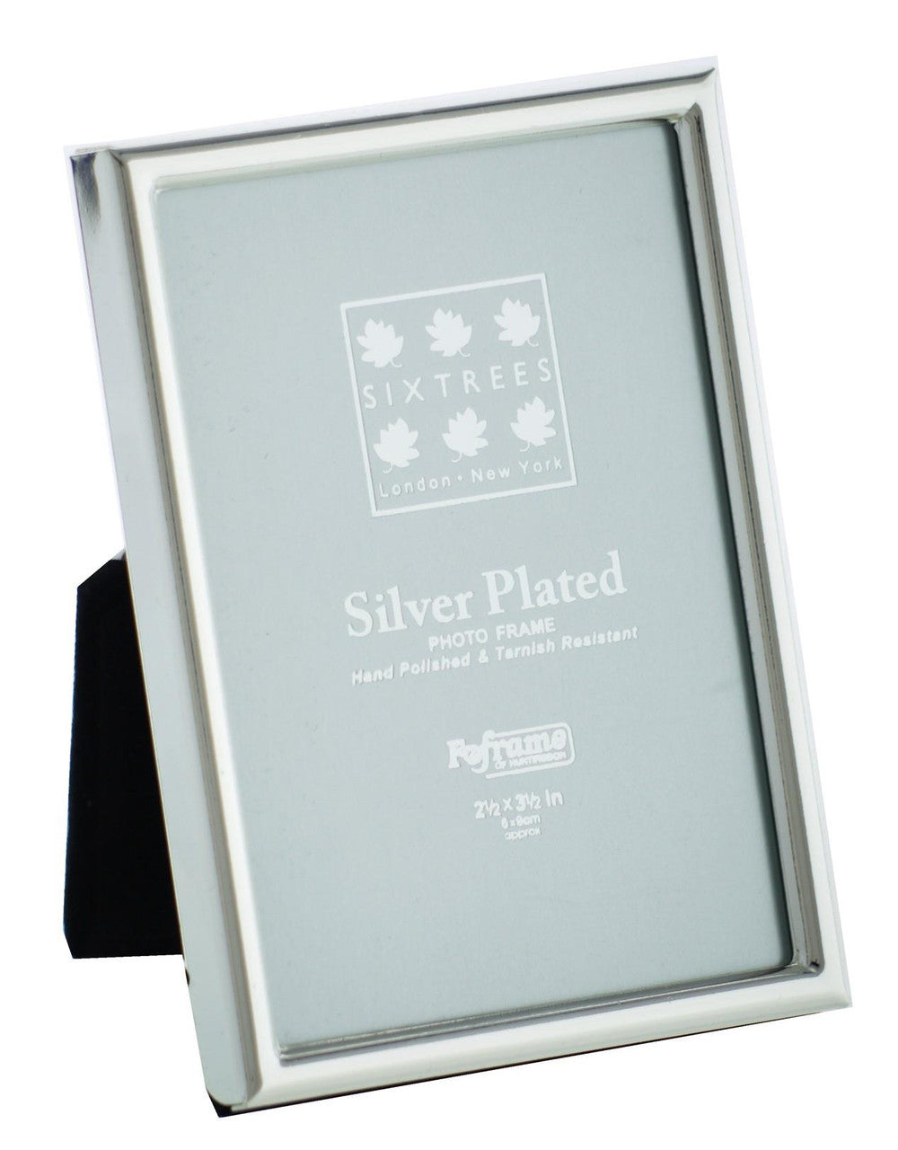Sixtrees 2.5 x 3.5-inch Cambridge Narrow Rim Silver Plated