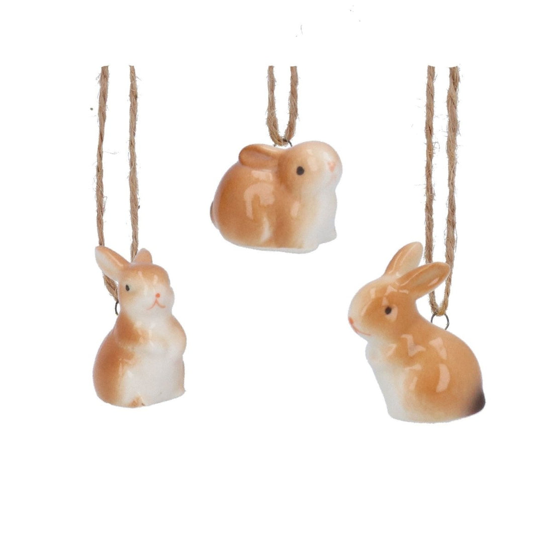 Ceramic Hanging Dec 4cm - Mini Bunny - RUTHERFORD & Co
