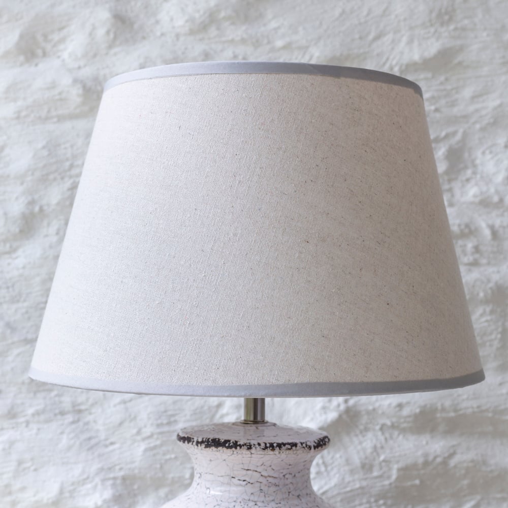 Ceramic Lamp Nico With Cream Shade - RUTHERFORD & Co