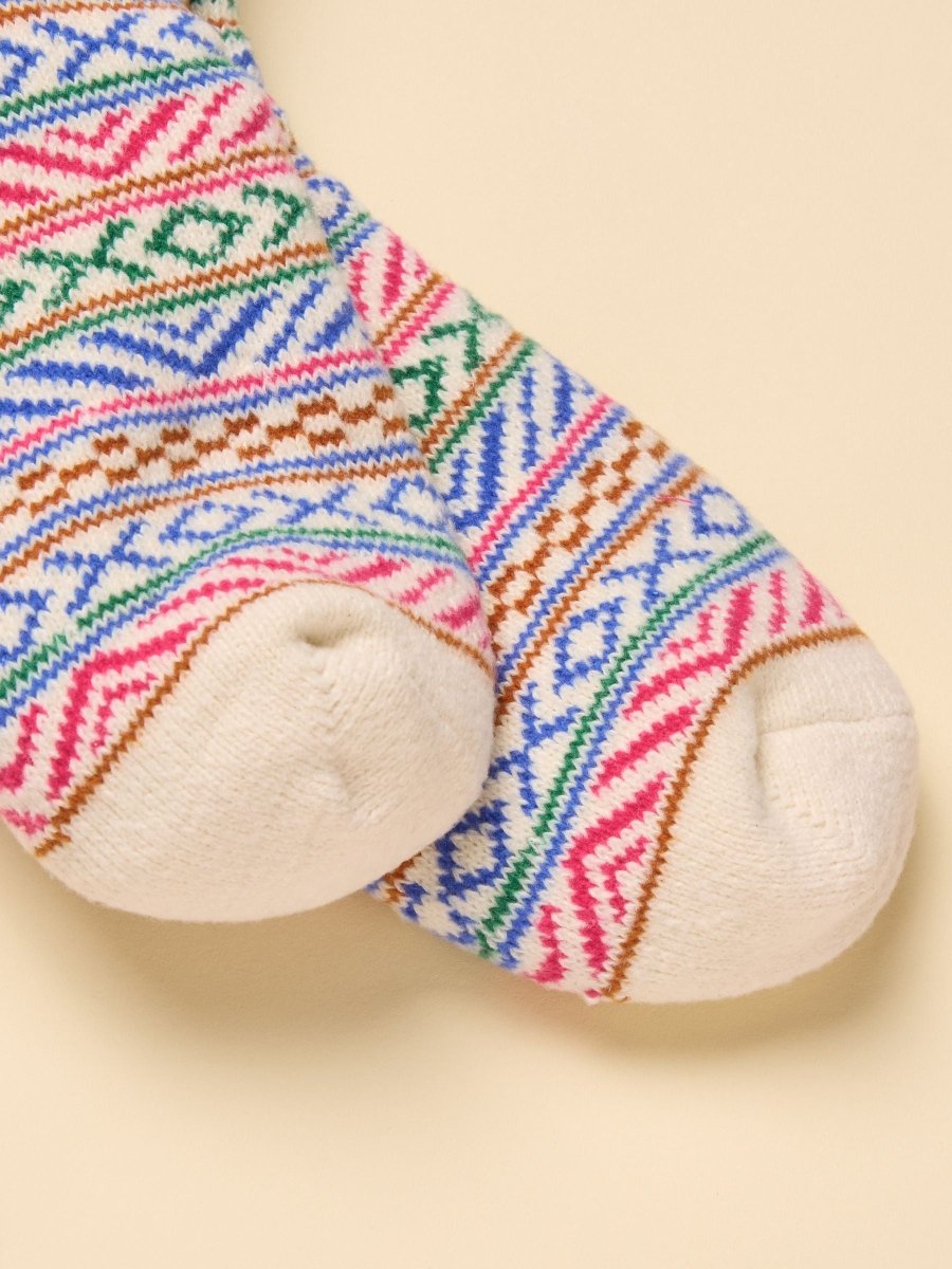 Chalet Pink Cosy Lined Socks - RUTHERFORD & Co