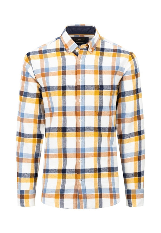 Checked Flannel Long Sleeved Shirt - RUTHERFORD & Co