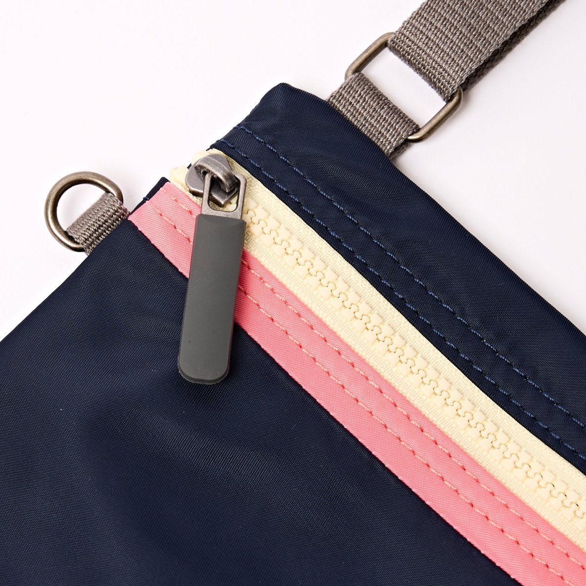 Chelsea Pocket Sling Bag in Midnight Stripe - RUTHERFORD & Co