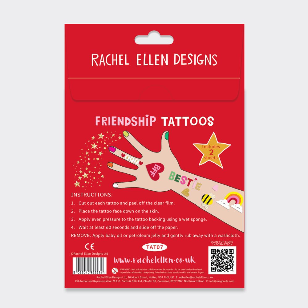 Children's Friendship Temporary Tattoos - RUTHERFORD & Co