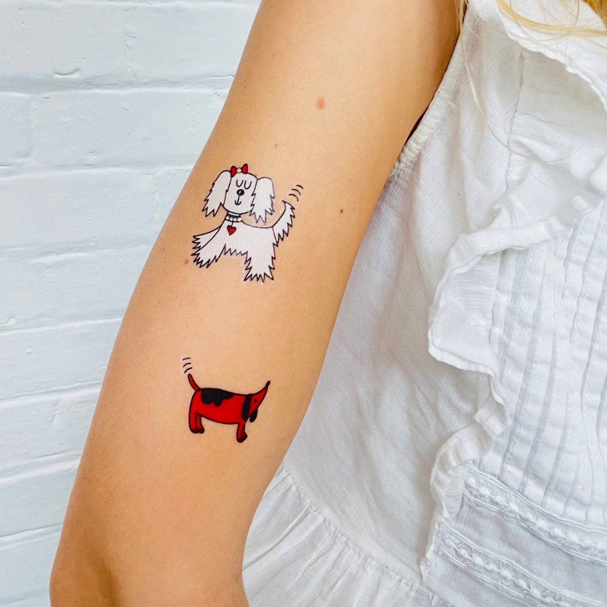 Children's 'Playful Pups' Dog Temporary Tattoos - RUTHERFORD & Co