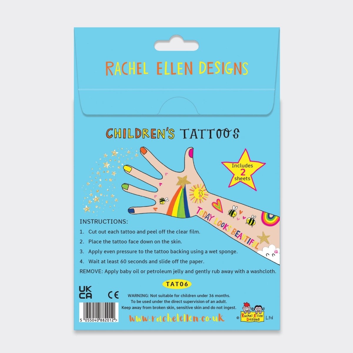 Children's Sunny Days Temporary Tattoos - RUTHERFORD & Co