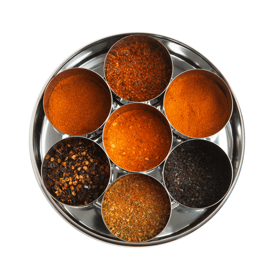 Chilli Spice Tin with 7 Chillies with Silk Sari Wrap - RUTHERFORD & Co