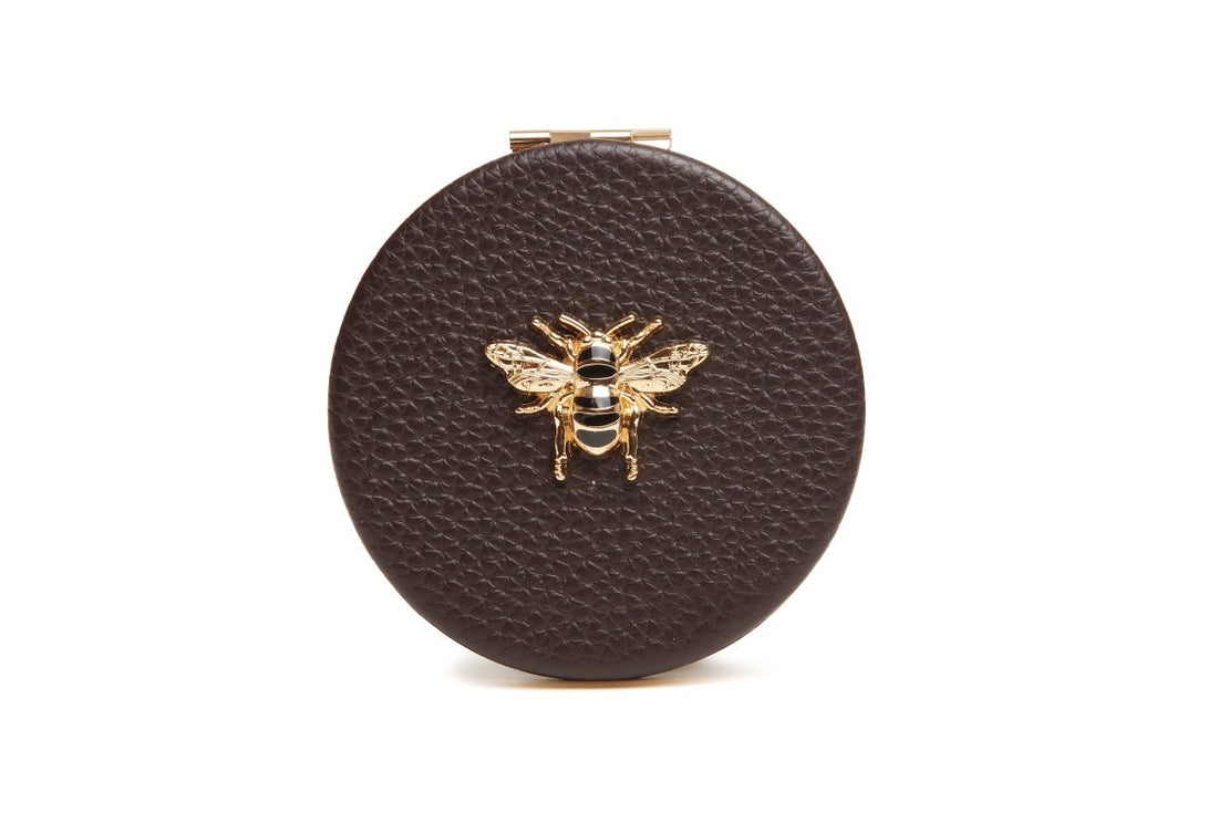 Chocolate - Round Mirror compact - RUTHERFORD & Co