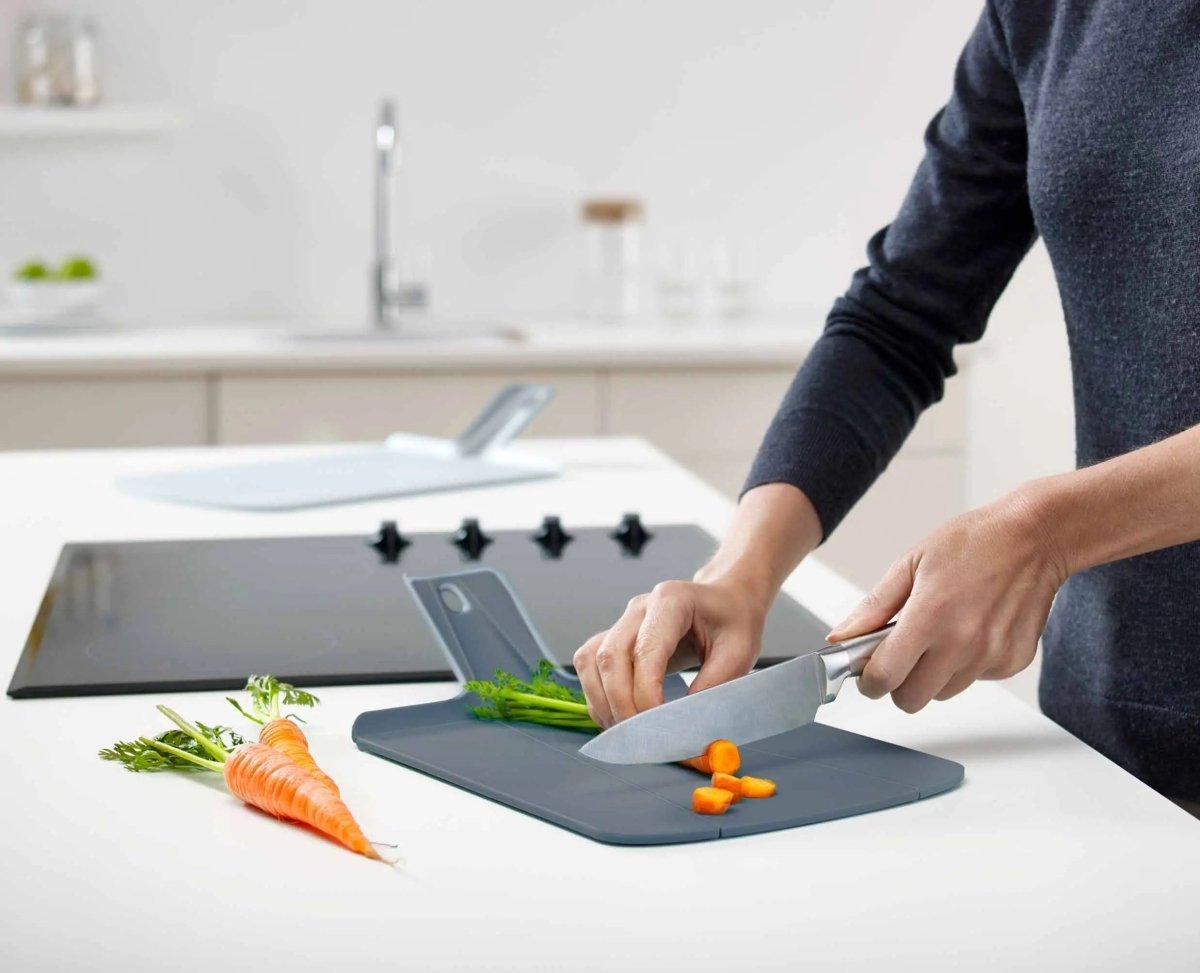 Chop2Pot™ Plus 2 - piece Blue Chopping Board Set - RUTHERFORD & Co