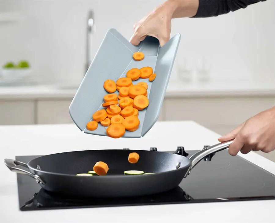 Chop2Pot™ Plus 2 - piece Blue Chopping Board Set - RUTHERFORD & Co