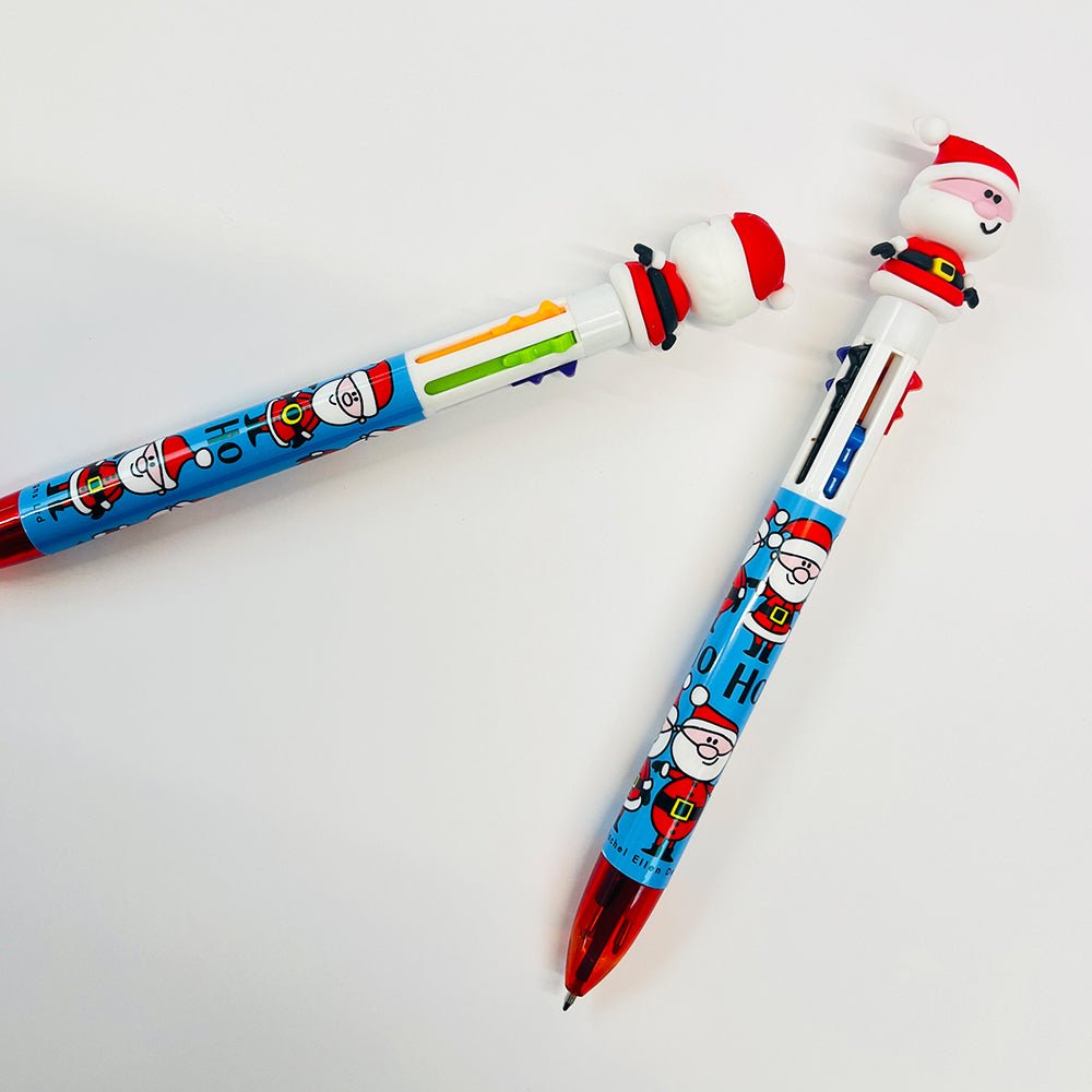 Christmas 6 - colour Santa Topper Pen - RUTHERFORD & Co