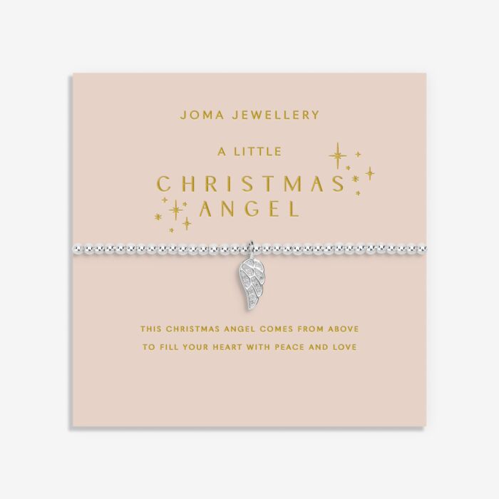 Christmas A Little 'Christmas Angel' Bracelet in Silver Plating - RUTHERFORD & Co