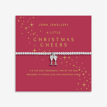 Christmas A Little 'Christmas Cheers' Bracelet in Silver Plating - RUTHERFORD & Co