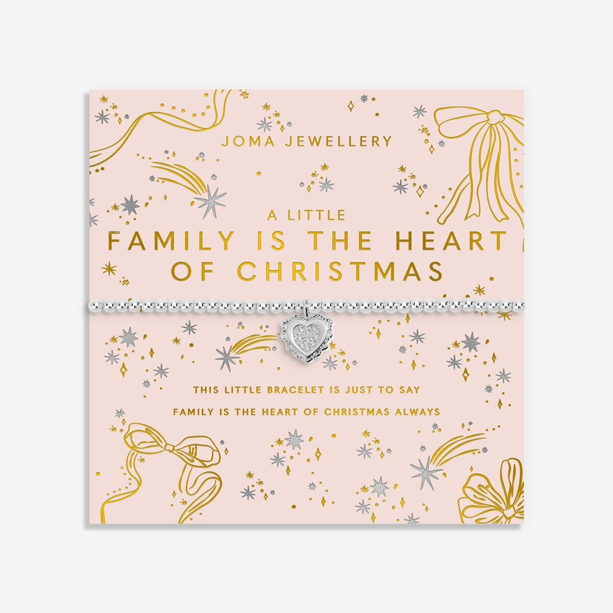 Christmas A Little 'Family Is the Heart of Christmas' Bracelet - RUTHERFORD & Co