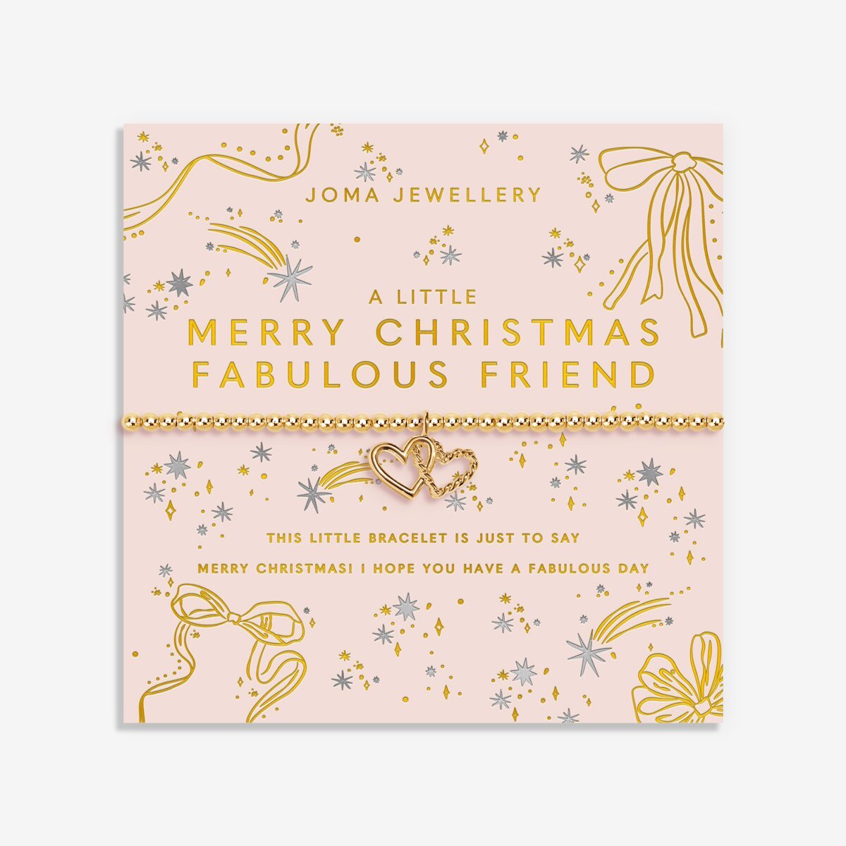 Christmas A Little 'Merry Christmas Fabulous Friend' Bracelet - RUTHERFORD & Co