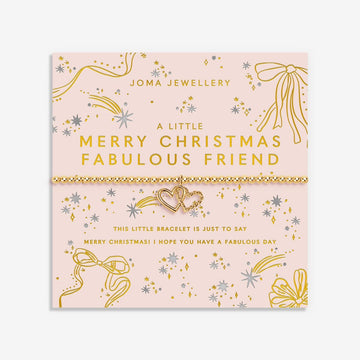 Christmas A Little 'Merry Christmas Fabulous Friend' Bracelet - RUTHERFORD & Co