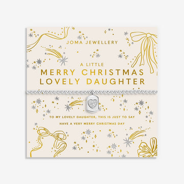Christmas A Little 'Merry Christmas Lovely Daughter' Bracelet - RUTHERFORD & Co