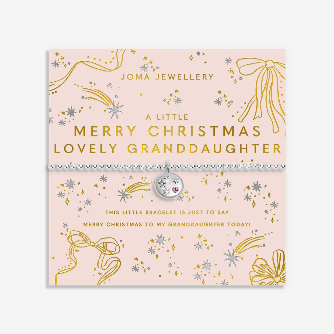 Christmas A Little 'Merry Christmas Lovely Granddaughter' Bracelet - RUTHERFORD & Co