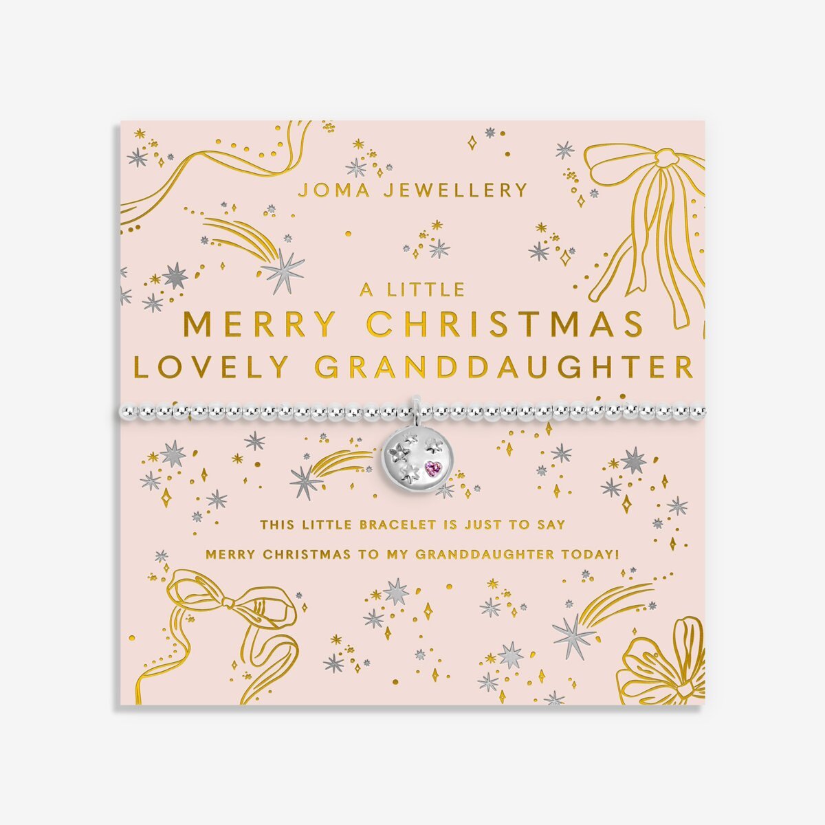 Christmas A Little 'Merry Christmas Lovely Granddaughter' Bracelet - RUTHERFORD & Co