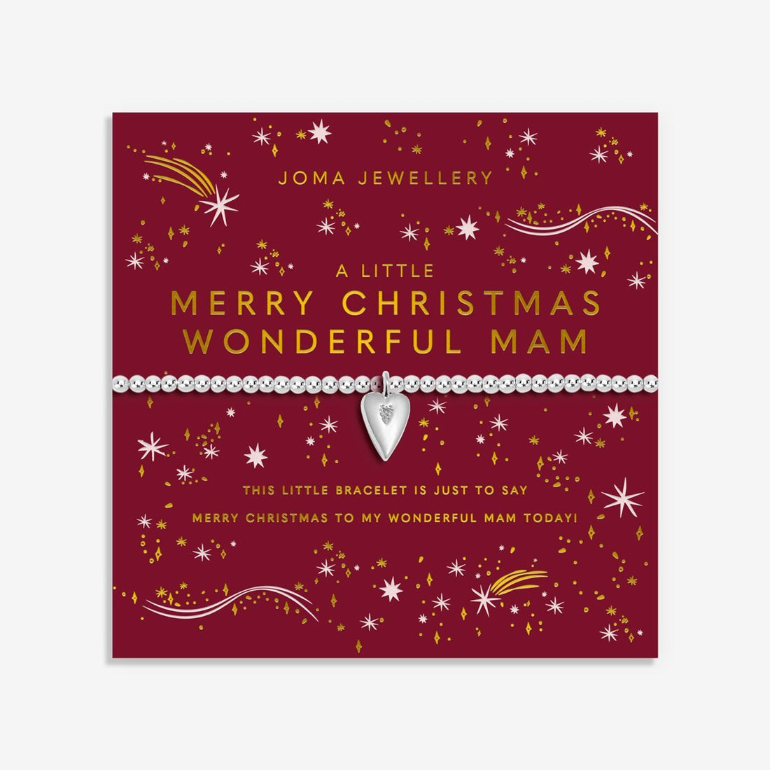 Christmas A Little 'Merry Christmas Mam' Bracelet - RUTHERFORD & Co