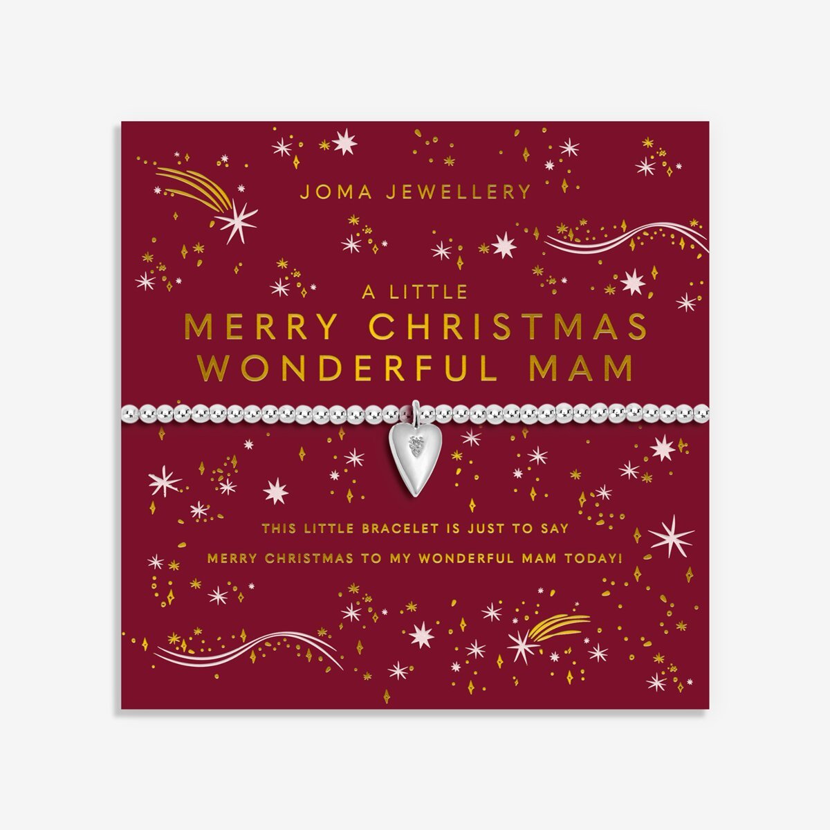 Christmas A Little 'Merry Christmas Mam' Bracelet - RUTHERFORD & Co
