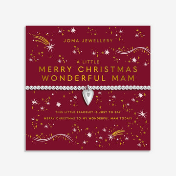 Christmas A Little 'Merry Christmas Mam' Bracelet - RUTHERFORD & Co
