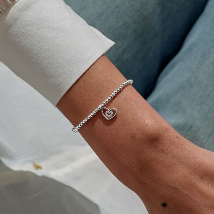 Christmas A Little 'Merry Christmas Wonderful Grandma' Bracelet in Silver Plating - RUTHERFORD & Co