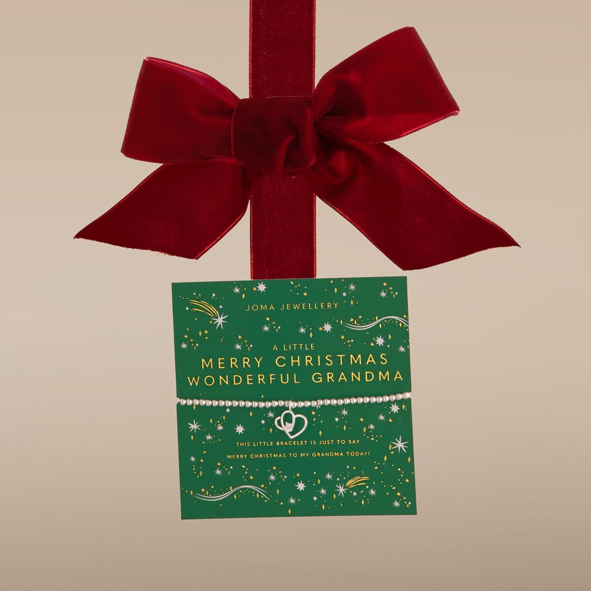 Christmas A Little 'Merry Christmas Wonderful Grandma' Bracelet - RUTHERFORD & Co