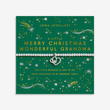 Christmas A Little 'Merry Christmas Wonderful Grandma' Bracelet - RUTHERFORD & Co