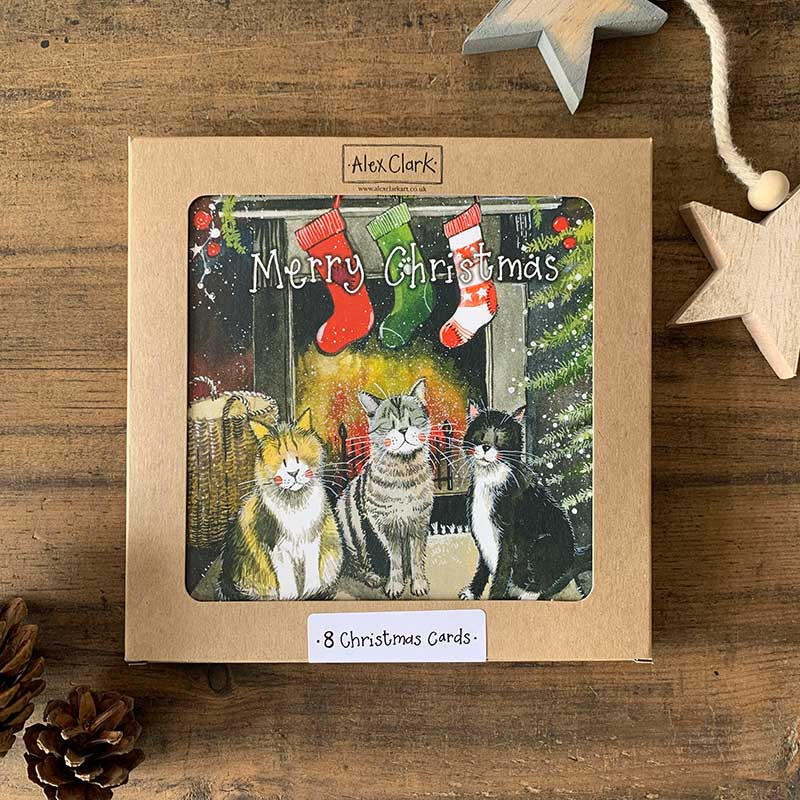 Christmas Cats Boxed Cards - RUTHERFORD & Co