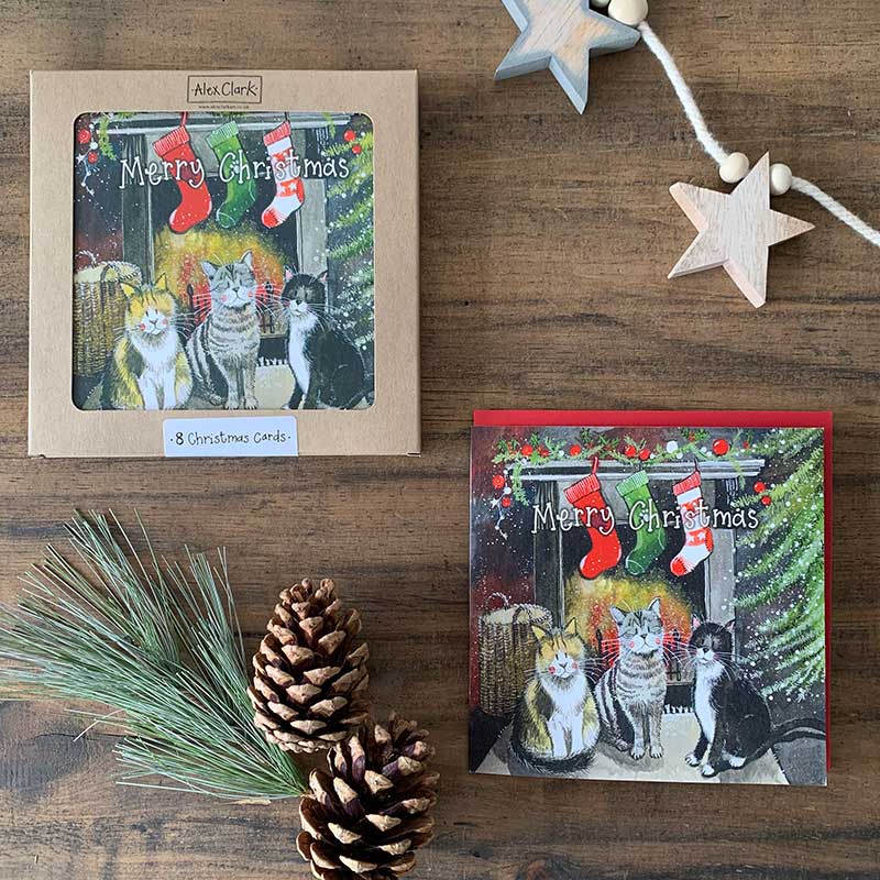 Christmas Cats Boxed Cards - RUTHERFORD & Co