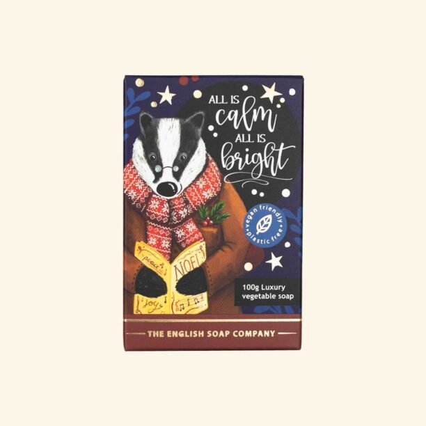 Christmas Character Soap 100g - Badger - Frankinsense & Myrrh - RUTHERFORD & Co