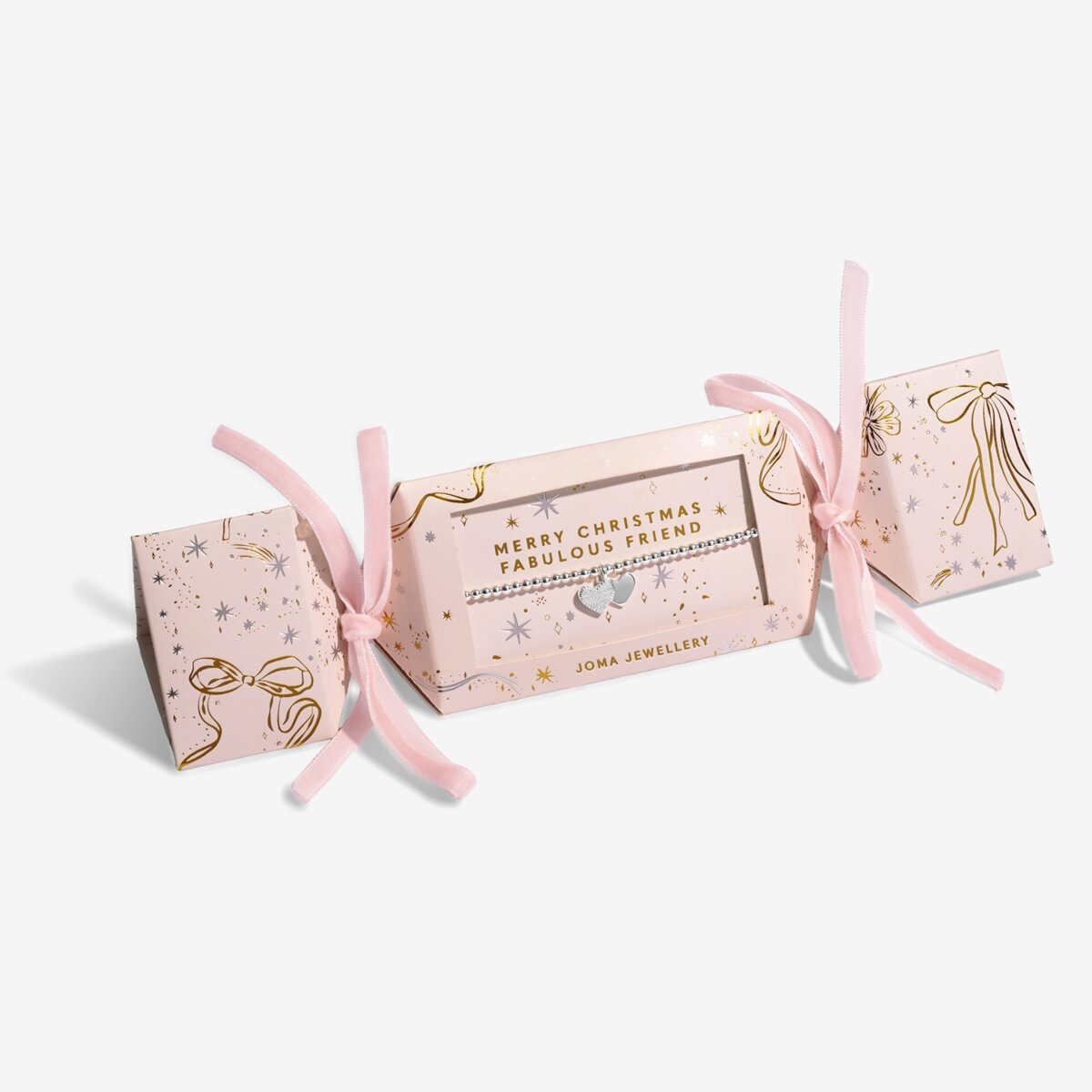 Christmas Cracker 'Merry Christmas Fabulous Friend' Bracelet - RUTHERFORD & Co