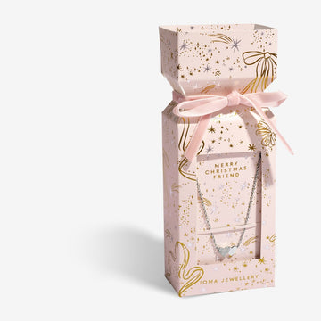 Christmas Cracker 'Merry Christmas Fabulous Friend' Necklace - RUTHERFORD & Co