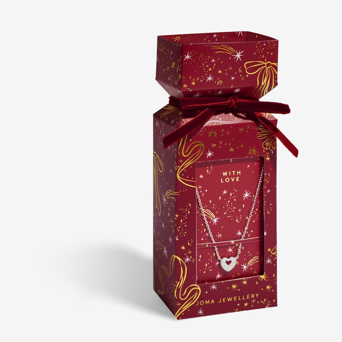 Christmas Cracker 'With Love' Necklace - RUTHERFORD & Co